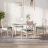Coussins de siège 4 pcs Vert Mer 40 x 40 x 3 cm Velours 642430642430