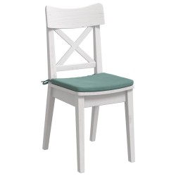Coussins de siège 4 pcs Vert Mer 40 x 40 x 3 cm Velours 642430642430