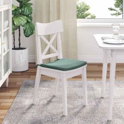 Coussins de siège 4 pcs Vert Mer 40 x 40 x 3 cm Velours 642430642430