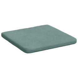 Coussins de siège 4 pcs Vert Mer 40 x 40 x 3 cm Velours 642430642430