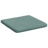 Coussins de siège 4 pcs Vert Mer 40 x 40 x 3 cm Velours 642430642430