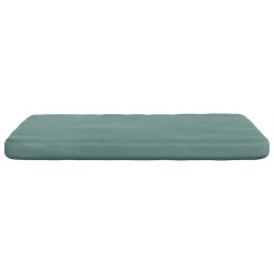 Coussins de siège 4 pcs Vert Mer 40 x 40 x 3 cm Velours 642430642430