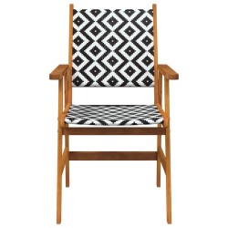 Chaises de jardin 4 pcs en bois d'acacia massif 642431642431