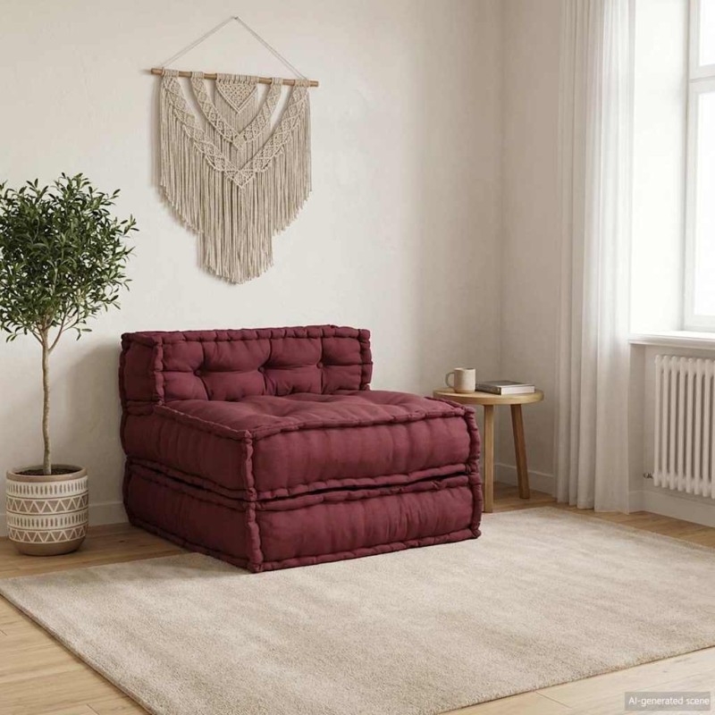 Canapé modulaire marron 70x70x54 tissu 642436642436