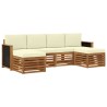 Ensembles de canapés Bois d'Acacia Massif 642437642437