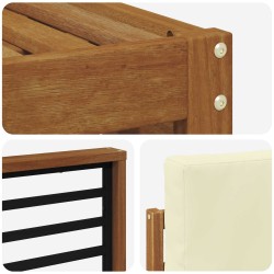 Ensembles de canapés avec coussin 6 pcs Naturel et Crème 642451642451