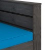 Salon de jardin 2 pcs avec coussins Bois imprégné de gris 642458642458