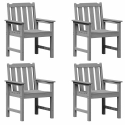 Chaise de jardin 4 pcs Gris clair 65,5 x 59 x 88 cm 642459642459