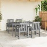 Chaise de jardin 4 pcs Gris clair 65,5 x 59 x 88 cm 642459642459