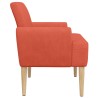 Canapé love seat avec capitonnage en boutons Rouge orange 642463642463