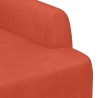 Canapé love seat avec capitonnage en boutons Rouge orange 642463642463