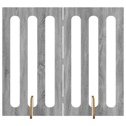 Clôture pliable pour animaux 2 pcs Gris Sonoma 642467642467
