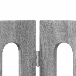 Clôture pliable pour animaux 2 pcs Gris Sonoma 642467642467
