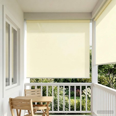 Store roulant extérieur protection UV Crème Polyester 642469642469