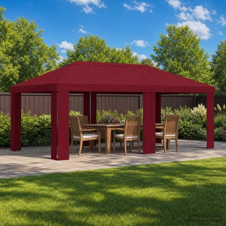 Housse de Gazebo 6 x 3 m Bordeaux Polyester 190 gsm 642470642470