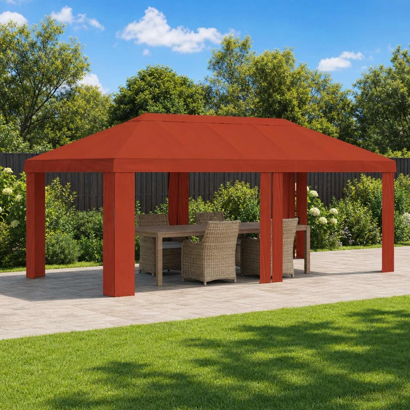 Housse de Gazebo 6 x 3 m Terre cuite Polyester 190 gsm 642471642471