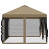 Housse de tonnelle avec murs latéraux 6 x 3 m Beige Polyester 642472642472