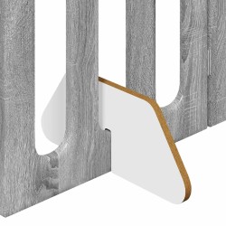 Clôture pliable pour animaux 2 pcs Gris Sonoma 642479642479