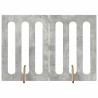 Clôture pliable pour animaux 2 pcs Gris Béton Bois d’ingénierie 642481642481