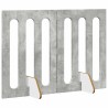 Clôture pliable pour animaux 2 pcs Gris Béton Bois d’ingénierie 642481642481