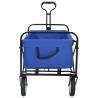 Chariot à Main Pliable Bleu 94 x 53 x 99 cm Tissu Oxford 642485642485