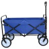 Chariot à Main Pliable Bleu 94 x 53 x 99 cm Tissu Oxford 642485642485