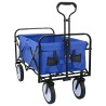 Chariot à Main Pliable Bleu 94 x 53 x 99 cm Tissu Oxford 642485642485