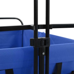 Chariot à Main Pliable Bleu 94 x 53 x 99 cm Tissu Oxford 642485642485