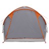 Tente Cabane Gris et orange 6 personnes Polyester et Acier 642490642490