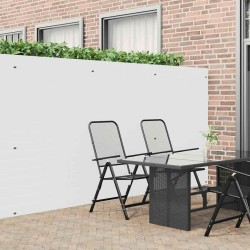 Clôture de jardin double face blanche 1,8 x 3 m PVC 642496642496