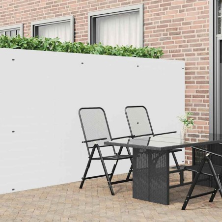 Clôture de jardin double face blanche 1,8 x 3 m PVC 642496642496