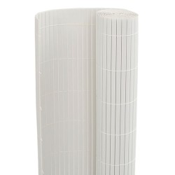 Clôture de jardin double face blanche 1,8 x 3 m PVC 642496642496