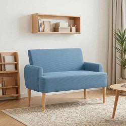 Canapé love seat avec capitonnage en boutons Bleu 642498642498