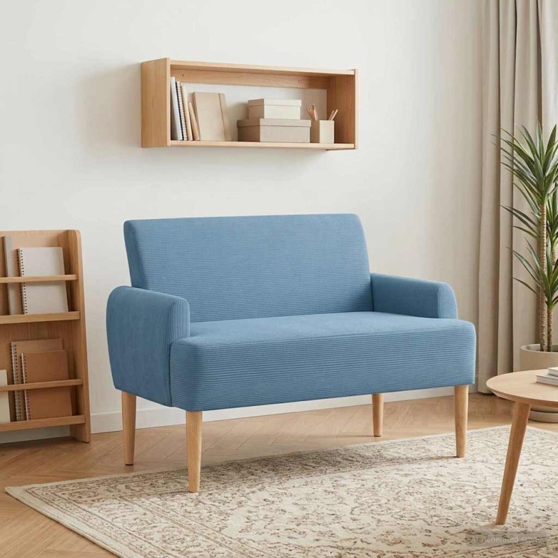 Canapé love seat avec capitonnage en boutons Bleu 642498642498