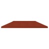 Housse de canopée de gazebo 6 x 3 m Terre cuite Polyester 190 642505642505
