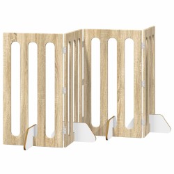 Clôture pliable pour animaux 4 pcs Chêne Sonoma 642506642506