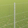 Clôture sauvage extérieure avec poteaux 25 x 1,6 m Argenté 642508642508