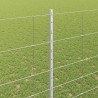 Clôture sauvage extérieure avec poteaux 25 x 1,6 m Argenté 642511642511
