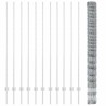 Clôture sauvage extérieure avec poteaux 25 x 1,6 m Argenté 642512642512