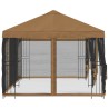 Gazebo avec murs latéraux 6 x 3 m Beige Polyester et Acier 190 642514642514