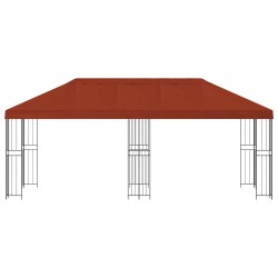 Gazebo avec murs latéraux 6 x 3 m Terre cuite 642515642515