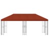 Gazebo avec murs latéraux 6 x 3 m Terre cuite 642515642515