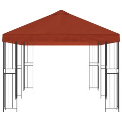 Gazebo avec murs latéraux 6 x 3 m Terre cuite 642515642515