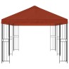 Gazebo avec murs latéraux 6 x 3 m Terre cuite 642515642515