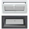 Fenêtre de sous-sol RISOR 80 x 40 cm PVC et verre Anthracite 642519642519