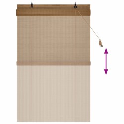 Store enrouleur Marron 100 x 160 cm Bambou 642522642522