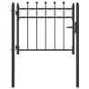 Porte de Clôture HORST 100 x 75 cm métal Noir Verrouillable 642523642523