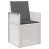 Chaises de jardin salle à manger 2 pcs Blanc et anthracite PP 642531642531
