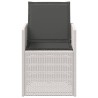 Chaises de jardin salle à manger 2 pcs Blanc et anthracite PP 642531642531