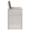 Chaises de jardin salle à manger 2 pcs Blanc et anthracite PP 642531642531